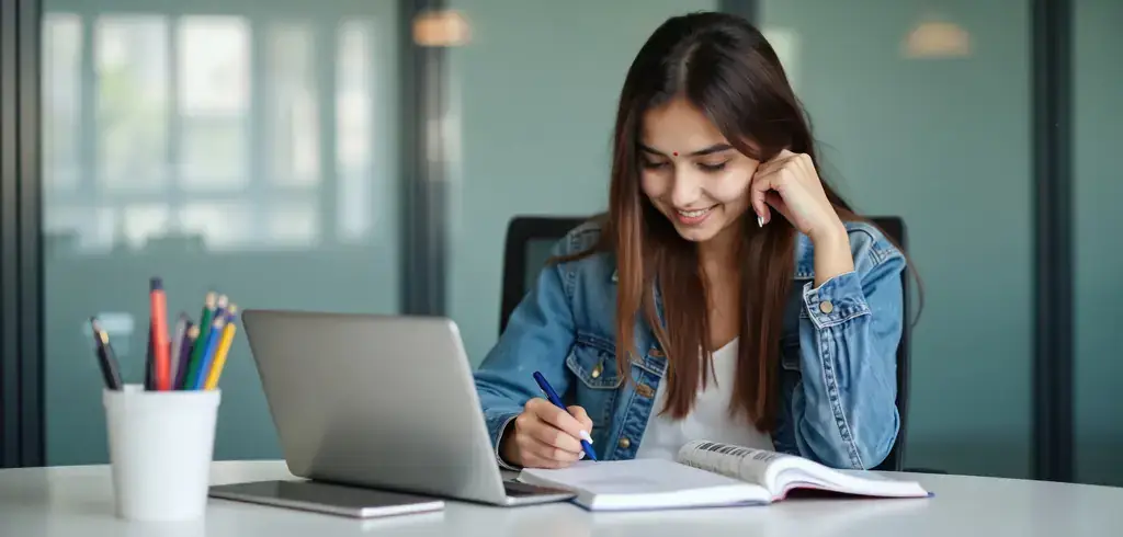 Learner exploring courses